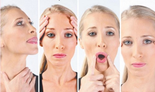 Facebuilding - thể dục dụng cụ mặt.Bài tập ở nhà. Video, đánh giá, ảnh