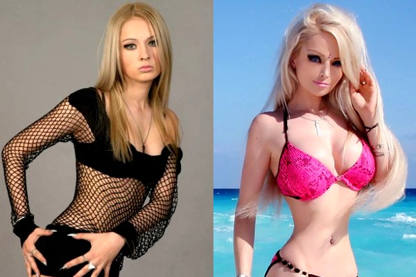 Lukyanova Valeria ก่อนและหลังพลาสติก ภาพถ่ายของสาวบาร์บี้ (Amatue) บนอินสตาแกรม Vkontakte