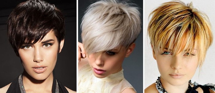 Cắt tóc pixie cho tóc ngắn và trung bình cho nữ. Ảnh, chế độ xem mặt trước và mặt sau, sơ đồ cách cắt, người phù hợp