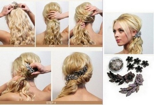 Các kiểu tóc đẹp cho tóc trung bình một cách nhanh chóng và dễ dàng theo từng giai đoạn với bàn tay của chính bạn. Một bức ảnh