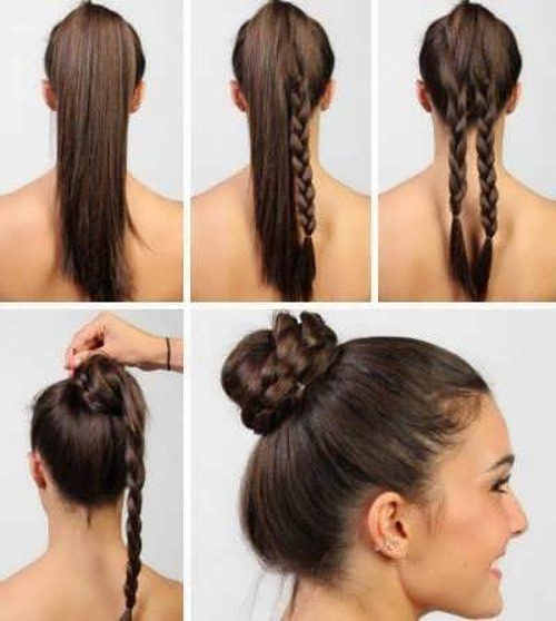 Các kiểu tóc đẹp cho tóc trung bình một cách nhanh chóng và dễ dàng theo từng giai đoạn với bàn tay của chính bạn. Một bức ảnh