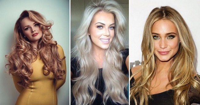 Warna rambut bergaya pada tahun 2020. Foto trend fesyen untuk berambut perang, berambut perang musim bunga, musim panas, musim luruh, musim sejuk