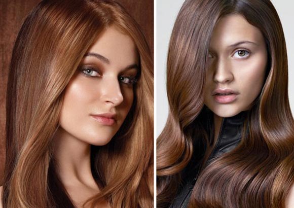 Warna rambut bergaya pada tahun 2020. Foto trend fesyen untuk berambut perang, berambut perang musim bunga, musim panas, musim luruh, musim sejuk