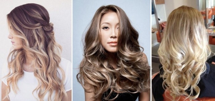 Warna rambut bergaya pada tahun 2020. Foto trend fesyen untuk berambut perang, berambut perang musim bunga, musim panas, musim luruh, musim sejuk