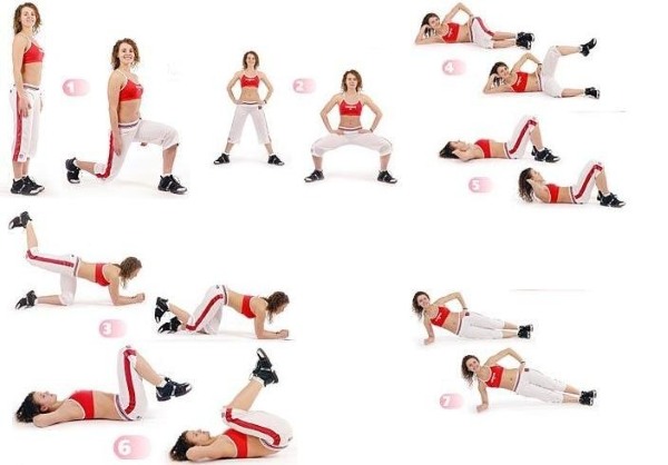 Cara cepat mengepam otot lengan, sternum, punggung, kaki, lengan bawah, punggung bawah untuk seorang gadis dari awal