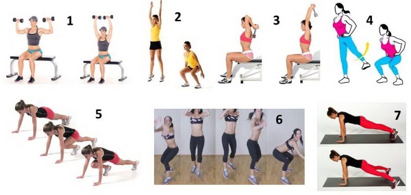 Cara cepat mengepam otot lengan, sternum, punggung, kaki, lengan bawah, punggung bawah untuk seorang gadis dari awal