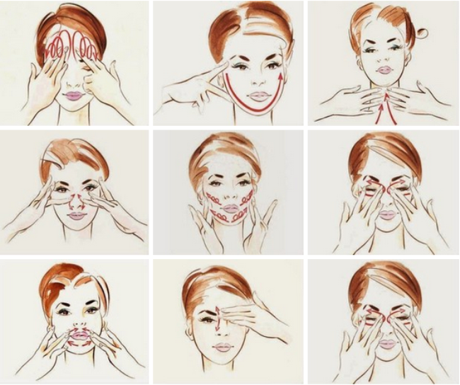 Massage mặt chống nhăn cho da sau 30, 40, 50 tuổi. Cách tự làm tại nhà