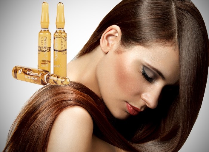 Ampul untuk pertumbuhan rambut dan keguguran rambut bagi wanita. Penilaian 10 kompleks teratas dalam ampul