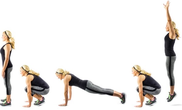 Latihan asas untuk kanak-kanak perempuan di bahu dengan berat badan sendiri, dumbbells, barbell, kettlebell, expander, di rumah dan di gim