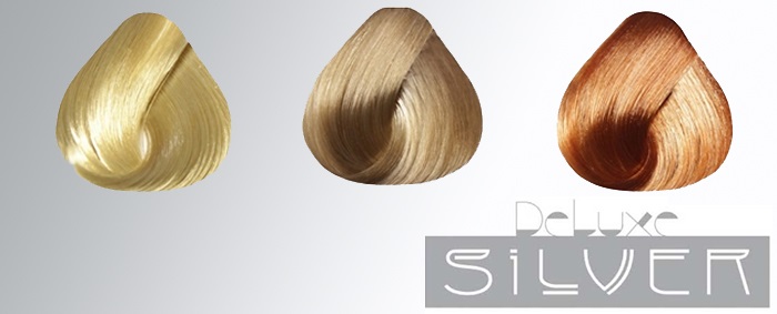 طلاء استل. لوحة الألوان ، صورة الشعر: الأرقام ، أسماء الظلال لكل السلاسل: Deluxe ، Blond ، Essex ، Princess ، Couture ، Newton