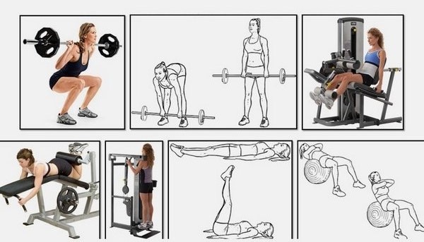 Cách giảm khối lượng hông, bỏ tai và bơm mông lên. Chương trình giảm cân trong một tuần, tập thể dục trong phòng tập thể dục và tại nhà