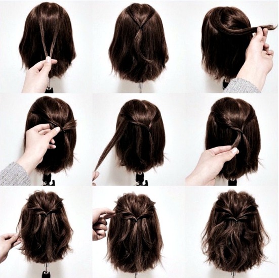 Hermosos peinados con cabello corto para niñas a la escuela, jardín de infantes, simples en 5 minutos, trenzas, instrucciones con fotos.