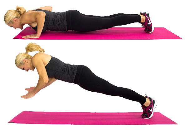 Push-up dal pavimento. Programma di allenamento per principianti, benefici, tecnica di esercizio per il peso, addominali, per i muscoli pettorali