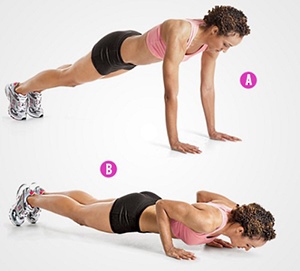 Push-up dal pavimento. Programma di allenamento per principianti, benefici, tecnica di esercizio per il peso, addominali, per i muscoli pettorali