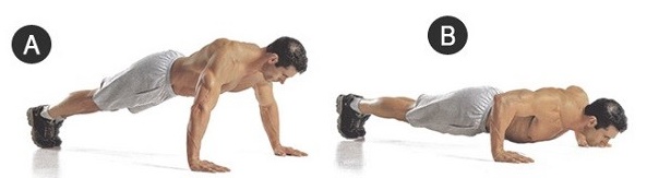 Push-up dal pavimento. Programma di allenamento per principianti, benefici, tecnica di esercizio per il peso, addominali, per i muscoli pettorali