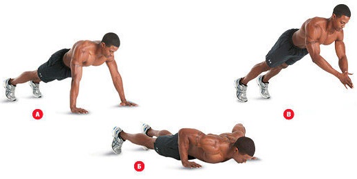 Push-up dari lantai adalah program latihan untuk gadis dan lelaki pemula untuk mendapatkan massa otot dada. Program 100 kali dalam 6 minggu