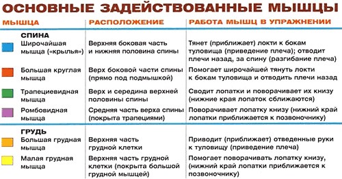 Програм тренинга са теговима за девојчице у теретани, код куће. Табела вежби, број понављања и приступи