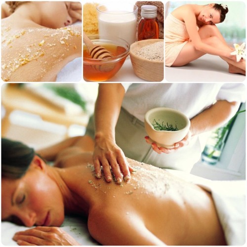 Lulur badan di rumah: untuk penurunan berat badan, untuk selulit, stretch mark, dengan garam laut, kopi, madu, asid, gula