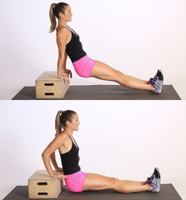 Latihan untuk melangsingkan lengan dan bahu untuk wanita dengan dan tanpa dumbbell, dengan foto dan video