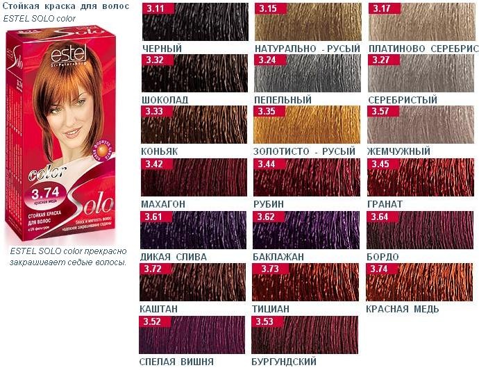 Thuốc nhuộm tóc Estelle: Bảng màu Silver Deluxe, Princess Essex, Celebrity, không chứa amoniac. Hướng dẫn sử dụng, đánh giá
