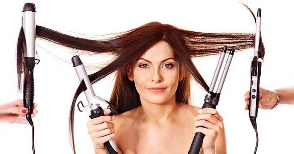 Cara berputar pada besi pengeriting dengan klip, muncung, Babyliss, Sinbo, kerucut, dengan spiral, gelombang Eric, wortel