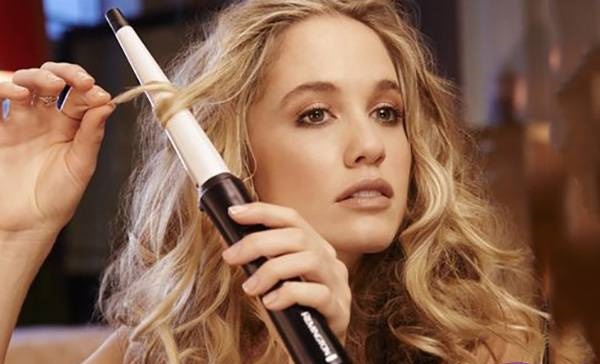 Cara berputar pada besi pengeriting dengan klip, muncung, Babyliss, Sinbo, kerucut, dengan spiral, gelombang Eric, wortel