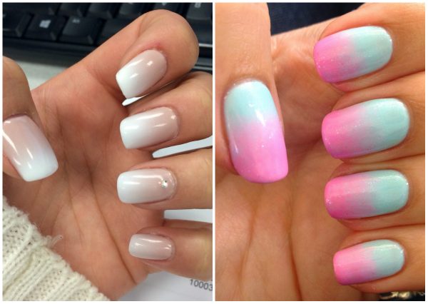 Cách phủ bột để đánh bóng gel. Hướng dẫn từng bước một cách chính xác bằng cách sử dụng một miếng bọt biển, acrylic. Một bức ảnh