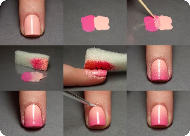 Cách phủ bột để đánh bóng gel. Hướng dẫn từng bước một cách chính xác bằng cách sử dụng một miếng bọt biển, acrylic. Một bức ảnh