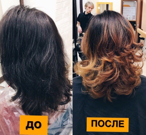 Балајажа на тамној коси. Како то учинити код куће, техника бојења, фотографија