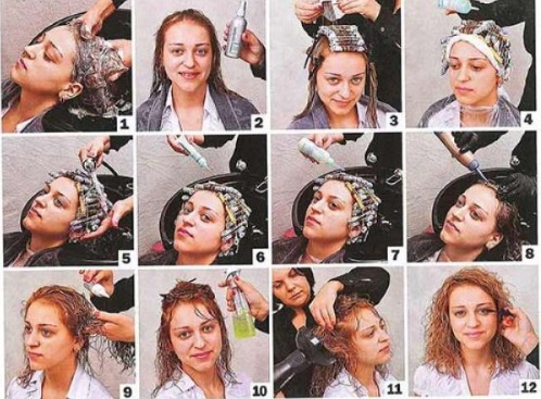 Резбарење за кратку косу. Фотографије пре и после употребе, на увијачима, са шишкама, за одрасле жене
