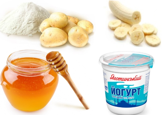 Банана маска за лице против бора, коже око очију. Рецепти са ефектом скроба и ботокса, мед, јаје