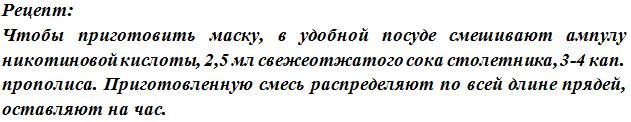 Никотинска киселина за косу. Апликација за губитак и раст косе. Методе и упутства