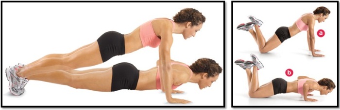 Push-up dari lantai: otot apa yang diayunkan pada lelaki, wanita. Teknik pelaksanaan, program untuk pemula, jenis push-up