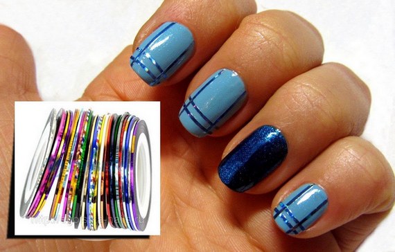 Các bản vẽ đơn giản trên móng tay với sơn bóng, sơn gel, kim, sơn acrylic, bột. Làm móng tay thời trang từng bước tại nhà