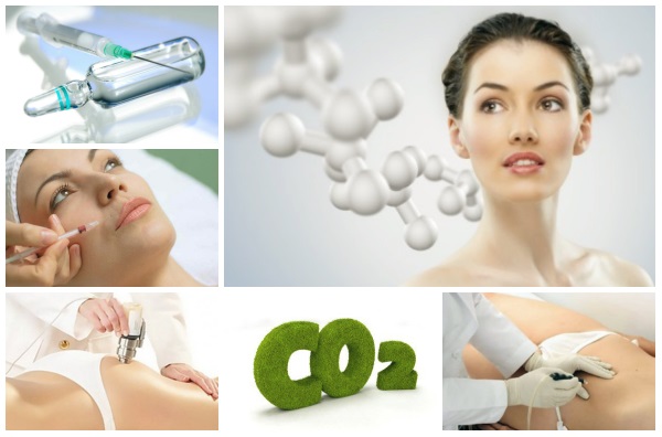 Carboxytherapy - สำหรับใบหน้าในด้านความงามคืออะไร: ไม่ฉีดไม่รุกรานฉีด ก่อนและหลังภาพถ่ายราคาบทวิจารณ์