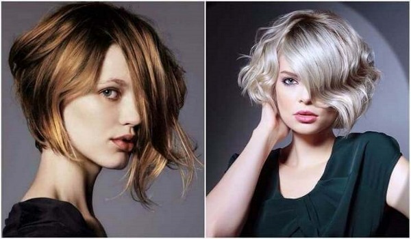 Cắt tóc bob dài không để tóc mái. Ảnh trước và sau, tùy chọn kiểu tóc