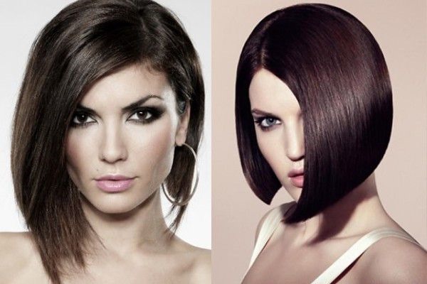 Cắt tóc bob dài không để tóc mái. Ảnh trước và sau, tùy chọn kiểu tóc