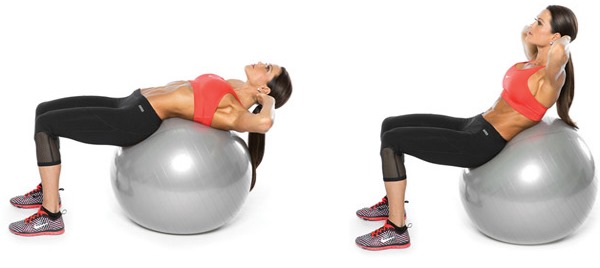 Bộ bài tập bấm máy dành cho các bạn nữ. Tập luyện hiệu quả với con lăn, bánh xe, xà ngang, ghế dài, ghế