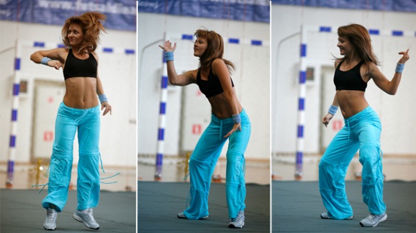 Thể dục điệu Zumba. Chương trình dạy nhảy giảm cân, thể dục nhịp điệu: Strong, Aqua, Step. Video