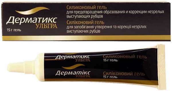 เจล Dermatix คำแนะนำองค์ประกอบราคาอะนาล็อก ขี้ผึ้งที่ดีกว่า Kontraktubeks, Kelokot, Mapiform, Fermenkol