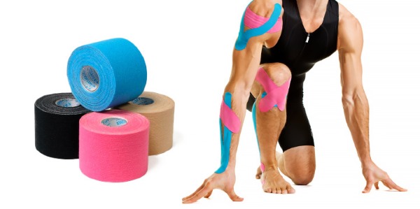 Gravação Kinesio. O que é isso em cosmetologia, medicina, esportes. Fitas, estética, drenagem linfática de rugas, dobras nasolabiais