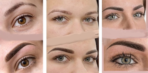 Kening serbuk. Apa itu, gambar sebelum dan selepas tatu, teknik semburan, berapa lama ia berlangsung