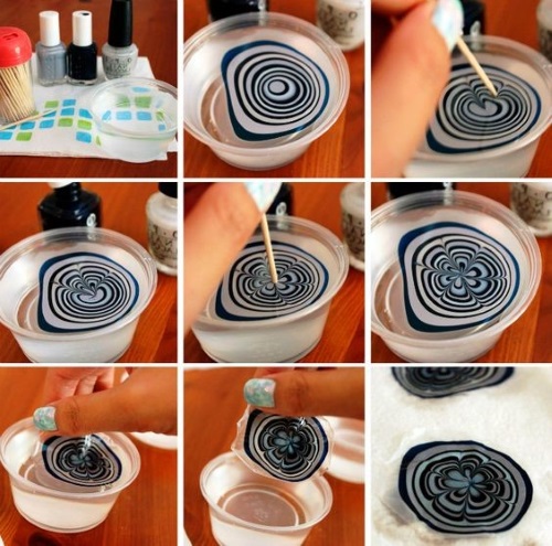 Manicure com verniz preto e branco para unhas curtas e longas. Fotos, designs