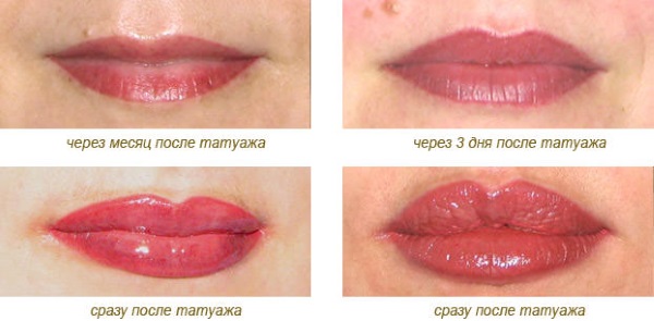 Tatuagem labial. Fotos de antes e depois, consequências, avaliações