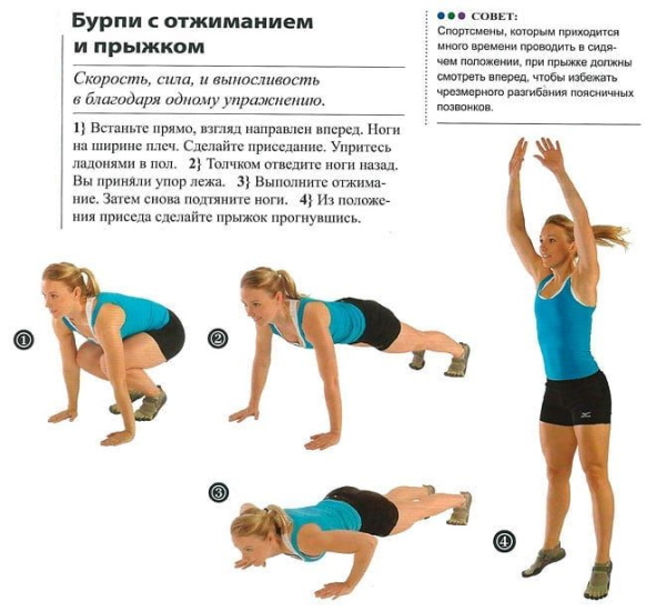 Latihan untuk daya tahan dan kekuatan untuk kaki, lengan, pernafasan