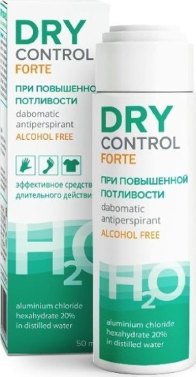 Deodoran Dry Control Forte, Extra Forte. Ulasan doktor, arahan penggunaan
