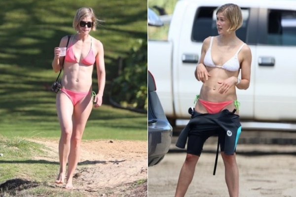Rosamund Pike. Những bức ảnh nóng bỏng trong trang phục áo tắm, Maxim, figure, plastic, biography, Personal life