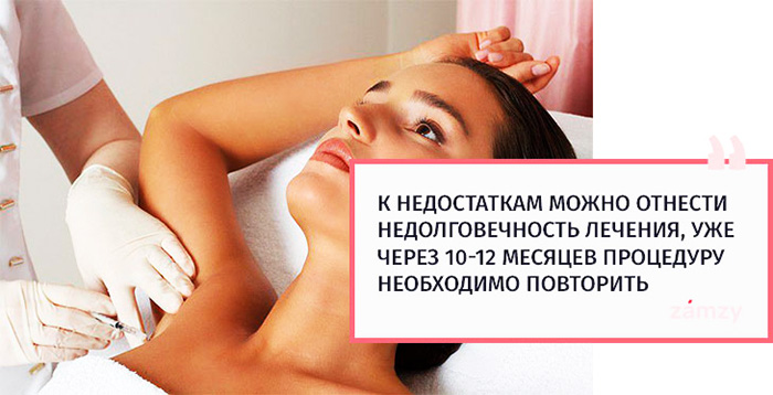 Ketiak botox. Ulasan, kesan sampingan, harga