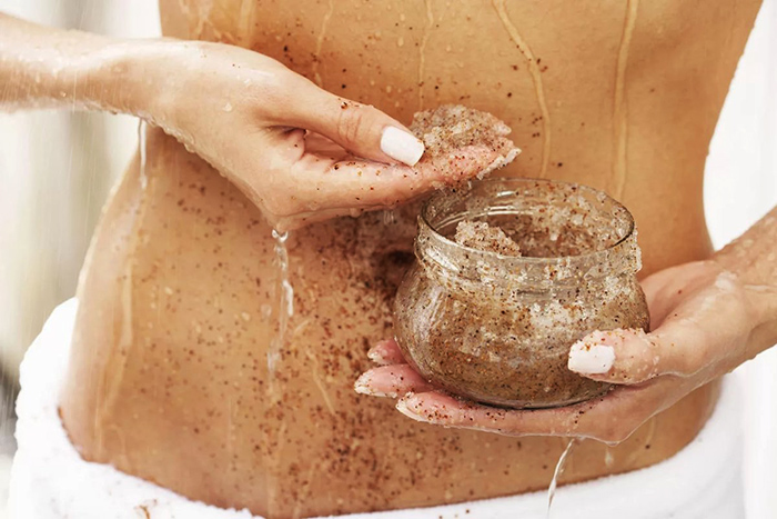 Scrub badan anti selulit. Resipi buatan sendiri