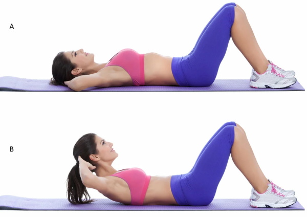 Levantando o corpo na prensa, deitado de costas, um banco inclinado com fixação das pernas, kettlebell, peso. Quais músculos trabalham